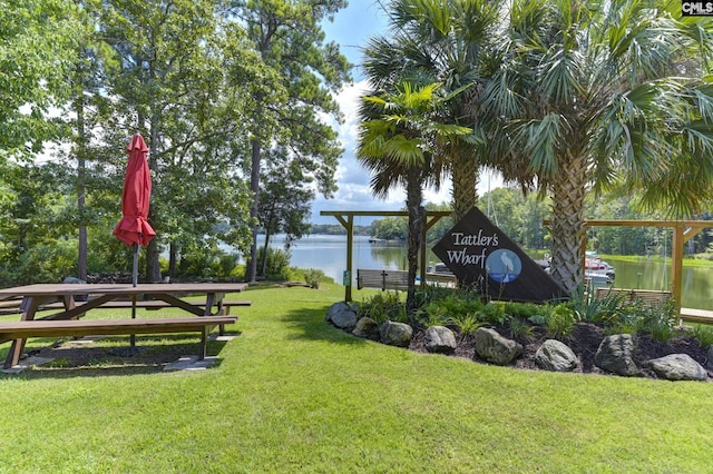 217 Tattlers Trl, Irmo, SC 29063 - surrounding community featuring a water view and a lawn