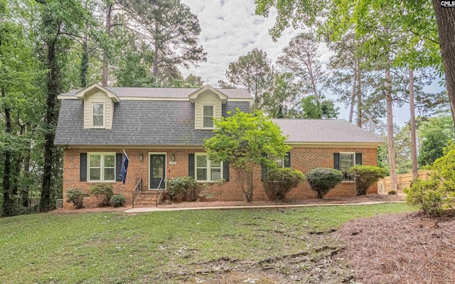 315 Bent Pine Dr, Columbia, SC 29212 - dutch colonial with brick siding, a front lawn, and a shingled roof