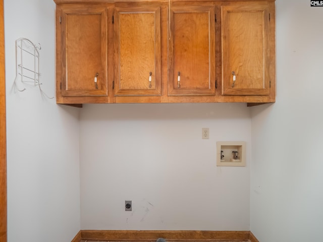 117 Falmouth Rise Rd, Columbia, SC 29229 - washroom with cabinet space, washer hookup, hookup for an electric dryer, and baseboards