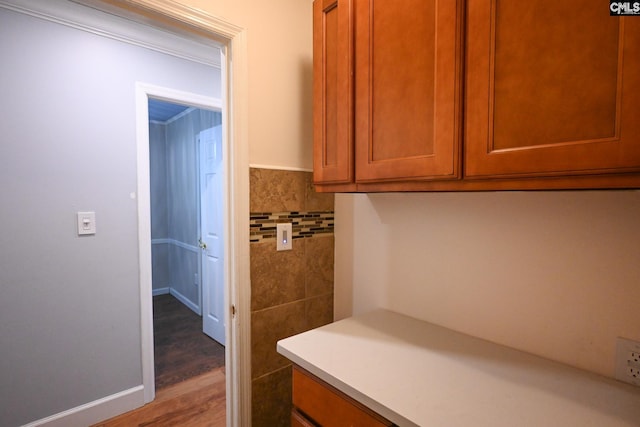 2110 Bouknight St, Newberry, SC 29108 - mudroom featuring wood finished floors and baseboards