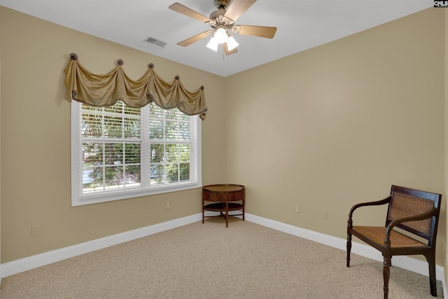 175 Stoney Pointe Dr, Chapin, SC 29036 - living area with carpet flooring, ceiling fan, and baseboards