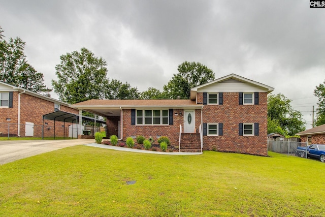 1921 Cunningham Rd, Columbia, SC 29210 - tri-level home with concrete driveway and brick siding