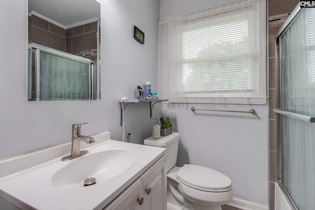 1921 Cunningham Rd, Columbia, SC 29210 - full bath with toilet, vanity, and combined bath / shower with glass door