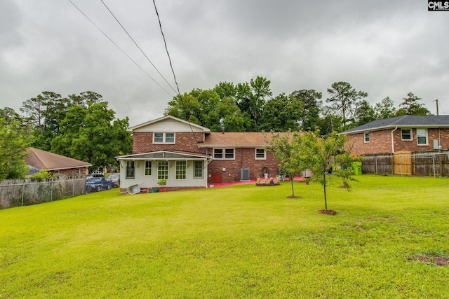 1921 Cunningham Rd, Columbia, SC 29210 - rear view of property featuring central AC unit and brick siding