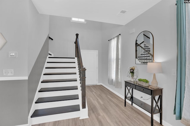 1051 Ashcroft Cir, Columbia, SC 29229 - stairway featuring wood finished floors and baseboards