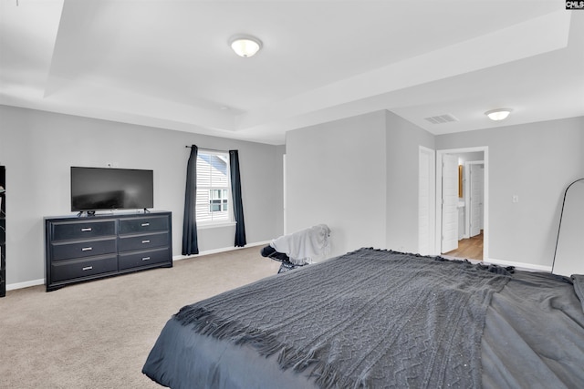 1051 Ashcroft Cir, Columbia, SC 29229 - bedroom featuring a raised ceiling, baseboards, and carpet flooring