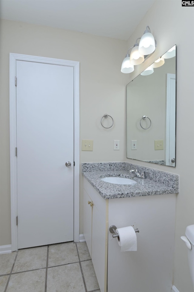 414 Fountain Lk, Columbia, SC 29209 - bathroom featuring vanity, tile patterned flooring, and toilet