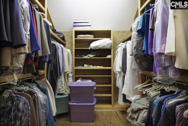 7021 Cleaton Rd, Columbia, SC 29206 - walk in closet with wood finished floors