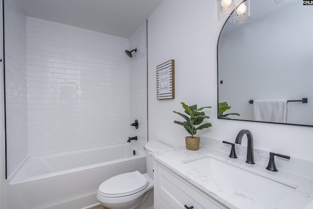 108 Bickleigh Rd, Irmo, SC 29063 - bathroom featuring toilet, vanity, and bathing tub / shower combination