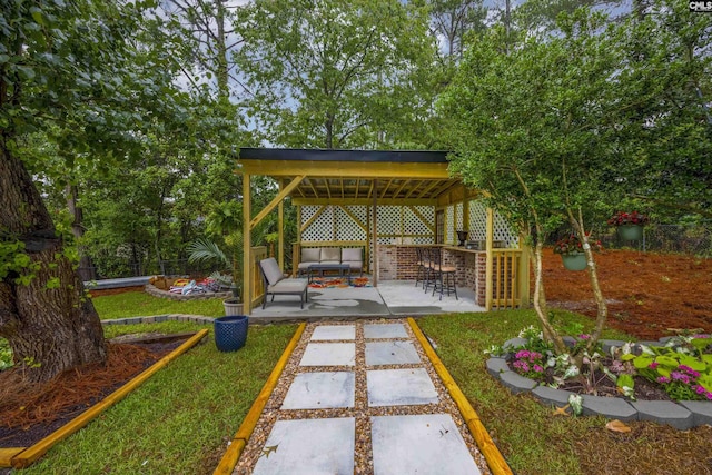 225 Park Shore Dr, Columbia, SC 29223 - view of yard with a patio