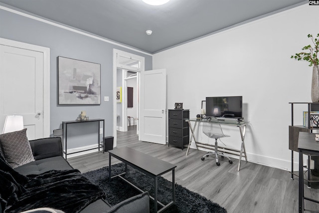 618 Joan St, Columbia, SC 29203 - office space with wood finished floors, baseboards, and ornamental molding