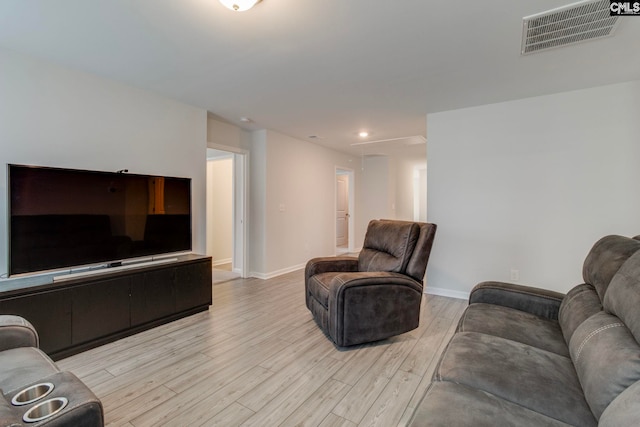 137 Brockway Dr, Columbia, SC 29229 - living room featuring light wood-style floors, baseboards, and recessed lighting