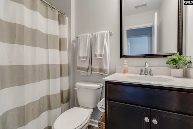 137 Brockway Dr, Columbia, SC 29229 - bathroom with toilet, vanity, and a shower with curtain