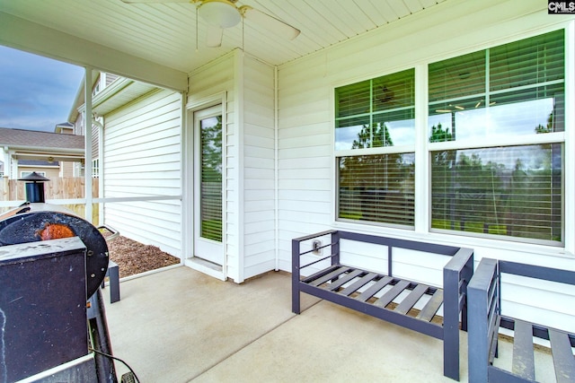 137 Brockway Dr, Columbia, SC 29229 - covered porch with ceiling fan