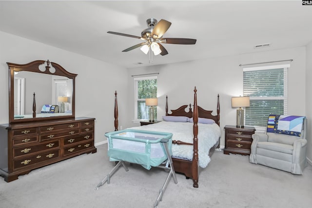 246 Harvest Glen Ln, West Columbia, SC 29169 - bedroom featuring carpet, a ceiling fan, and baseboards