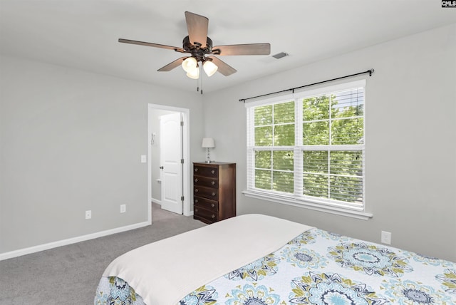 246 Harvest Glen Ln, West Columbia, SC 29169 - carpeted bedroom with baseboards and ceiling fan