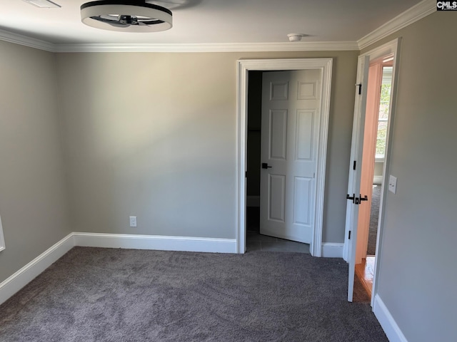 208 Juarez Ct, Columbia, SC 29206 - carpeted empty room with a ceiling fan, crown molding, and baseboards