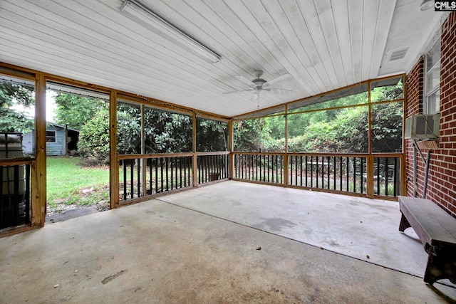 1818 Stratford Rd, Cayce, SC 29033 - view of patio featuring a ceiling fan and cooling unit
