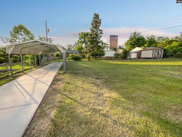 1920 Pennfield Dr, Columbia, SC 29223 - view of yard featuring a detached carport and driveway
