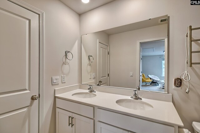 2121 Connor Way, Newberry, SC 29108 - bathroom with double vanity and toilet