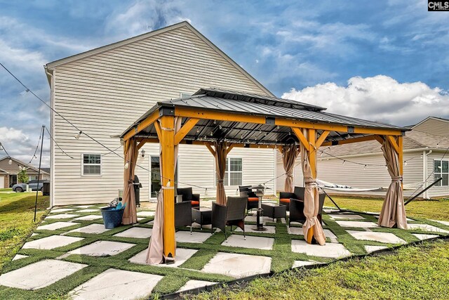 2121 Connor Way, Newberry, SC 29108 - view of patio / terrace with a gazebo and outdoor lounge area