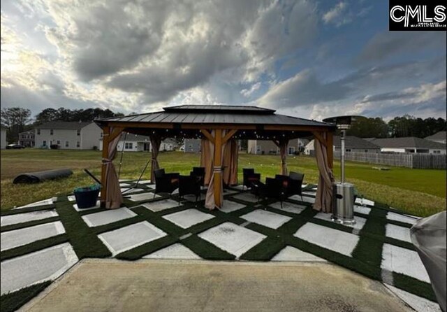 2121 Connor Way, Newberry, SC 29108 - view of patio with a gazebo