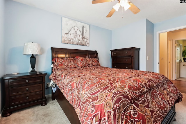 209 Walden Place Cir, Elgin, SC 29045 - bedroom with light colored carpet and a ceiling fan