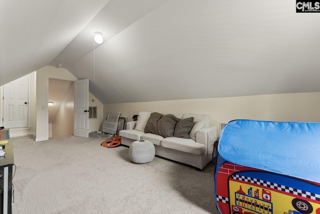 612 Williams Cir, West Columbia, SC 29172 - interior space featuring lofted ceiling and light carpet