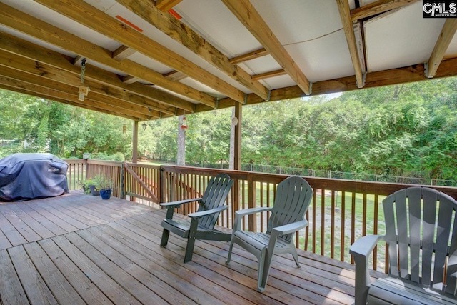 612 Williams Cir, West Columbia, SC 29172 - wooden deck featuring grilling area