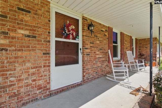 2015 Valley View Rd, West Columbia, SC 29172 - doorway to property with a porch and brick siding