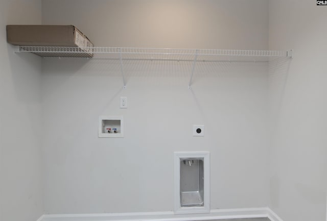 341 Liliana Dr, Columbia, SC 29223 - laundry area with electric dryer hookup, hookup for a washing machine, and baseboards