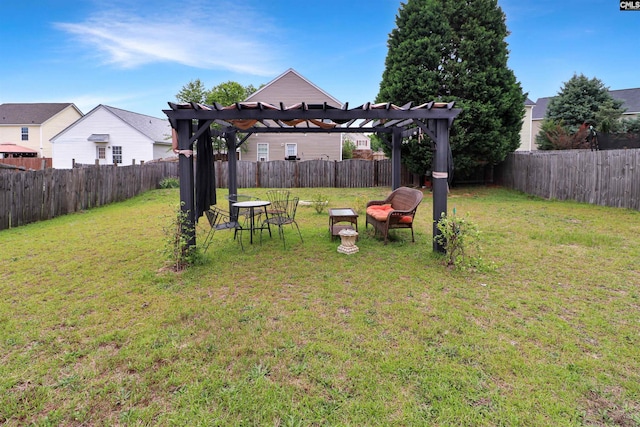 1306 Waverly Place Dr, Columbia, SC 29223 - view of yard featuring a pergola