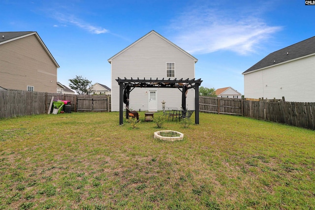 1306 Waverly Place Dr, Columbia, SC 29223 - view of yard featuring a pergola