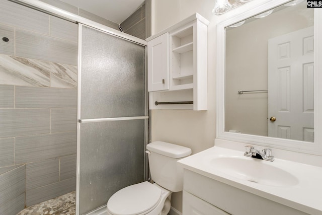 251 Kyzer Rd, Lexington, SC 29073 - full bathroom featuring a tile shower, toilet, and vanity