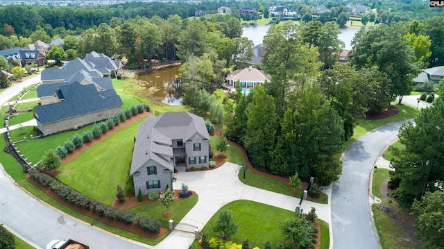 2 Beaver Lake Ct, Elgin, SC 29045 - aerial perspective of suburban area with a large body of water