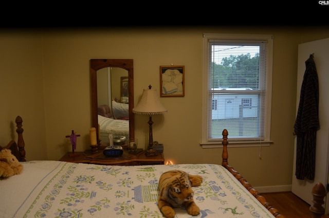828 Seay Dr, West Columbia, SC 29170 - bedroom featuring wood finished floors and baseboards