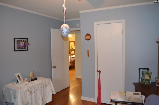 828 Seay Dr, West Columbia, SC 29170 - dining area featuring wood finished floors and ornamental molding