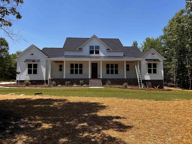 1781 Bookman Rd, Elgin, SC 29045 - modern farmhouse with a standing seam roof, metal roof, crawl space, and a shingled roof