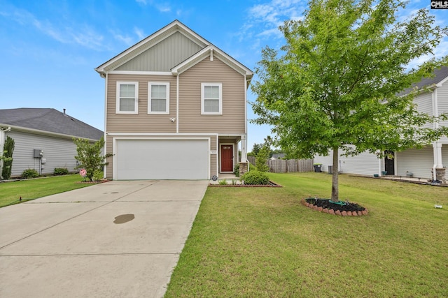 133 Plum Orchard Dr, West Columbia, SC 29170 - view of front of property featuring a garage, concrete driveway, and board and batten siding