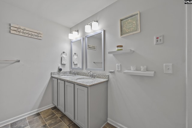 133 Plum Orchard Dr, West Columbia, SC 29170 - full bathroom featuring baseboards and double vanity