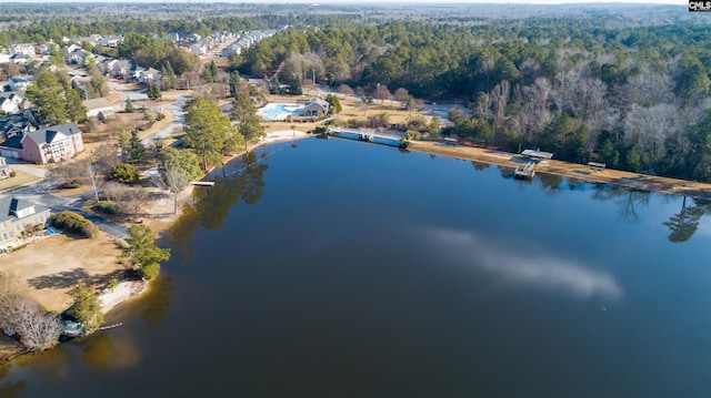 454 Henslowe Ln, West Columbia, SC 29170 - aerial view of property's location with a heavily wooded area and a large body of water