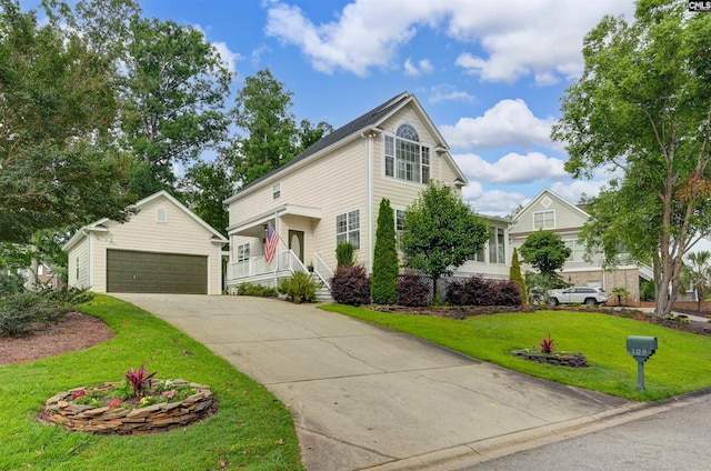 109 Quiet Cove Dr, Chapin, SC 29036 - traditional-style house with an outbuilding, a front lawn, and driveway
