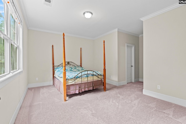 122 Lost Lure Ln, Chapin, SC 29036 - carpeted bedroom featuring ornamental molding, multiple windows, and baseboards