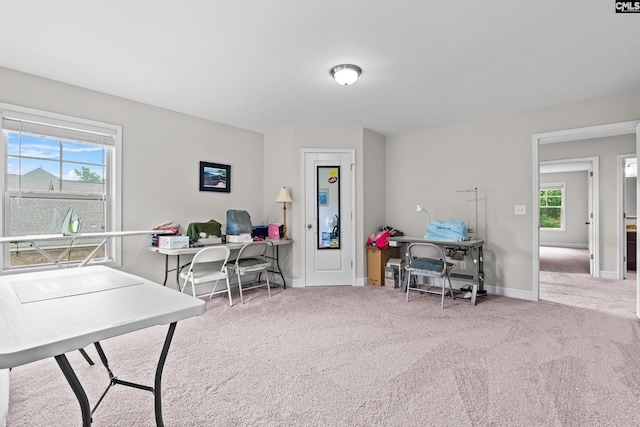 122 Lost Lure Ln, Chapin, SC 29036 - office area featuring carpet, healthy amount of natural light, and baseboards