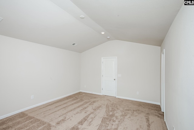 307 Sundew Rd, Elgin, SC 29045 - additional living space with lofted ceiling, carpet flooring, and baseboards