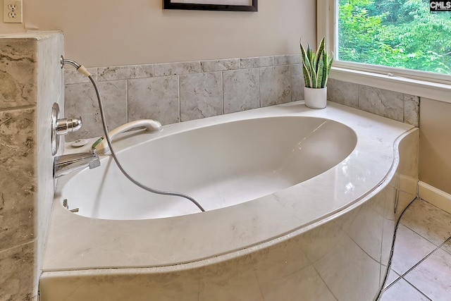 156 Whisperwood Dr, Lexington, SC 29072 - bathroom with a bath and tile patterned flooring
