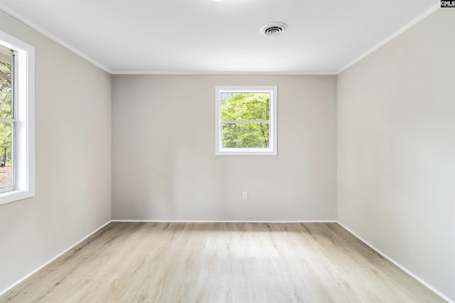 3201 Wilton Rd, West Columbia, SC 29170 - unfurnished room featuring wood finished floors, baseboards, and ornamental molding