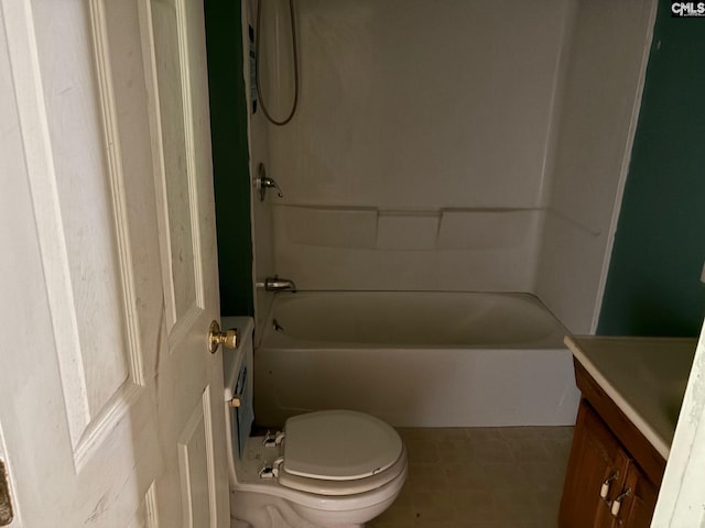 127 Dry Gulch Rd, Saluda, SC 29138 - full bathroom with vanity, toilet, and shower / bathtub combination