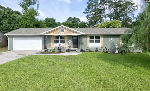 137 Idlewood Cir, West Columbia, SC 29170 - single story home featuring covered porch, brick siding, and an attached garage