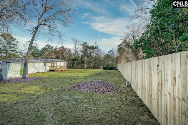 104 Big John Rd, Elgin, SC 29045 - view of yard featuring a deck